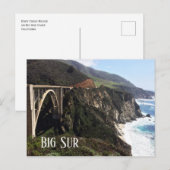 Bixby Creek Bridge, Big Sur Coast, Californië Briefkaart (Voorkant / Achterkant)