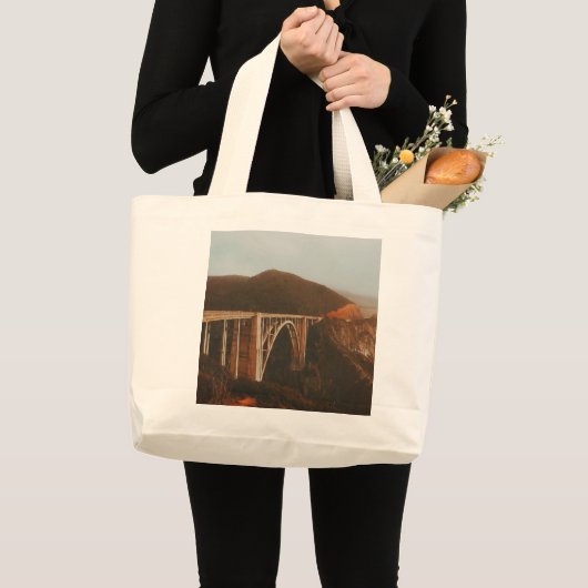 Bixby Creek Bridge Grote Tote Bag (Voorkant (product))