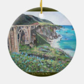 Bixby Creek Bridge -Ornament Keramisch Ornament (Achterkant)