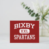Bixby - Spartans - Middelbare School - Bixby Oklah Briefkaart (Staand voorkant)