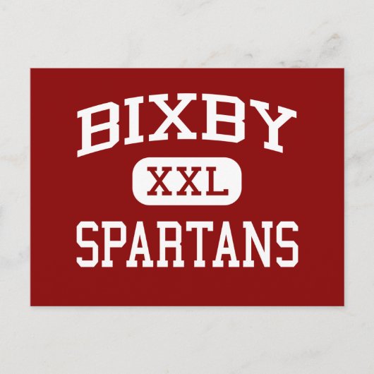 Bixby - Spartans - Middelbare School - Bixby Oklah Briefkaart (Voorkant)