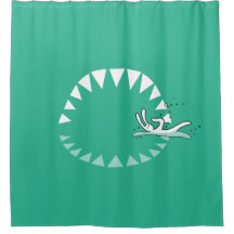 BixTheRabbit Shower Curtain