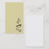 Biz-kaart - koffie visitekaartje (Voorkant / Achterkant)