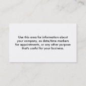  Biz-kaart met achtergrond natuur Visitekaartje (Achterkant)