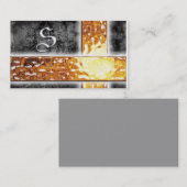 Biz-kaart - S-monogram Visitekaartje (Voorkant / Achterkant)