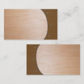 Biz-kaart - Wooden Visitekaartje (Voorkant / Achterkant)