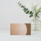 Biz-kaart - Wooden Visitekaartje (Staand voorkant)