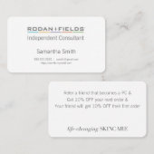 Biz-kaarten met verwijzingsprogramma visitekaartje (Voorkant / Achterkant)