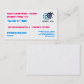 Biz-kaarten voor Uitzicht op afstand Visitekaartje (Voorkant / Achterkant)