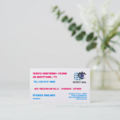 Biz-kaarten voor Uitzicht op afstand Visitekaartje (Staand voorkant)