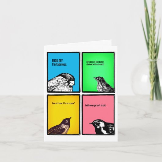 Bizar briefpapier voor vreemde mensen notitiekaartje (Voorkant)