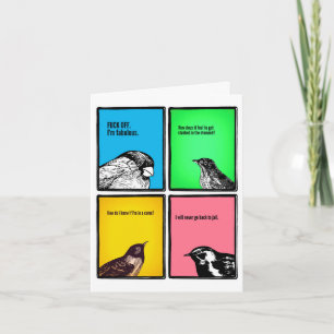 Bizar briefpapier voor vreemde mensen notitiekaartje