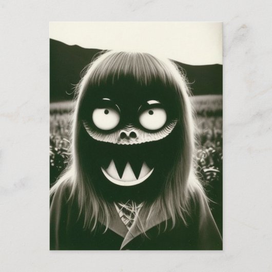 Bizar Halloween Briefkaart (Voorkant)