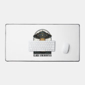 Bizarre bosontvoering vintage UFO-gravure Bureaumat (Keyboard & Muis)