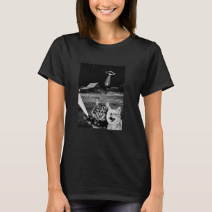 Bizarre buitenaardse ontvoering selfie - Grappige T-shirt