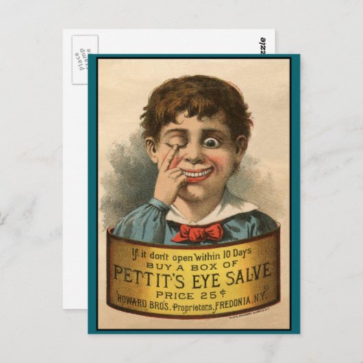 Bizarre en Funny Vintage Ad Briefkaart (Voorkant / Achterkant)