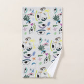 Bizarre Eyes Modern Art Bad Handdoek (Handdoek)