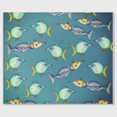 Bizarre Fishes Cadeaupapier (Vlak)