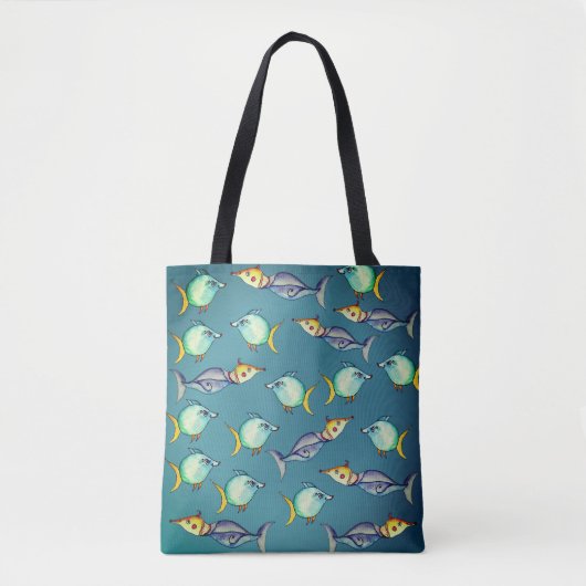 Bizarre Fishes Tote Bag (Voorkant)