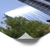 Bizarre Giraffen aan de Burj Khalifa Muurkunst Poster (Hoek)