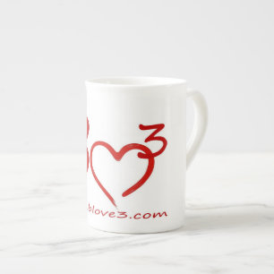 Bizarre Love Triangle Bone China koffiekopje Porselein Kop