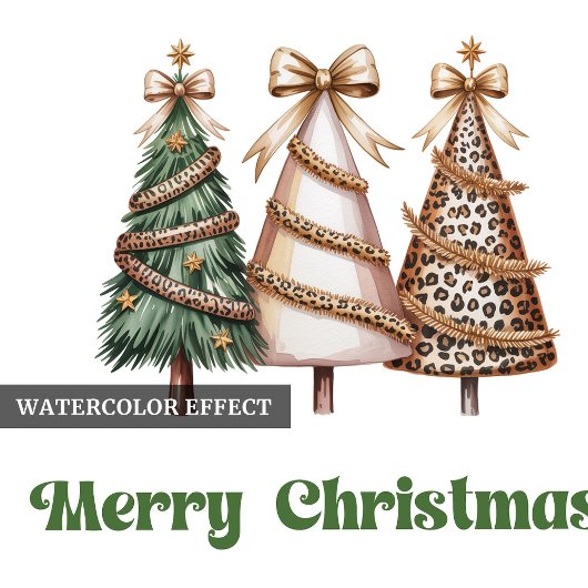 Bizarre luipaardprint kerstbomen aangepaste naam Case-Mate iPhone case