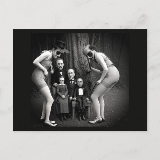 Bizarre mensen in het Bossen Briefkaart (Voorkant)