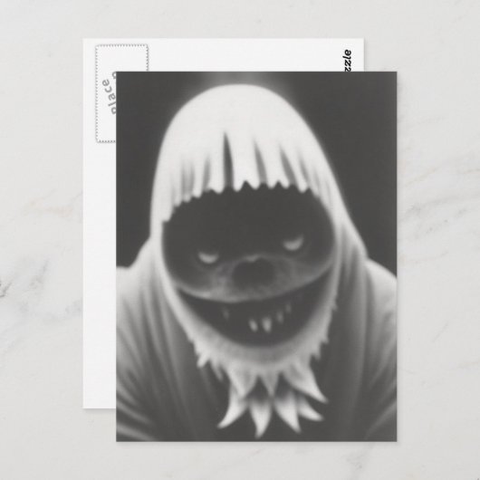 Bizarre Monster Halloween Briefkaart (Voorkant / Achterkant)