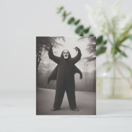 Bizarre Monster Halloween Briefkaart (Staand voorkant)