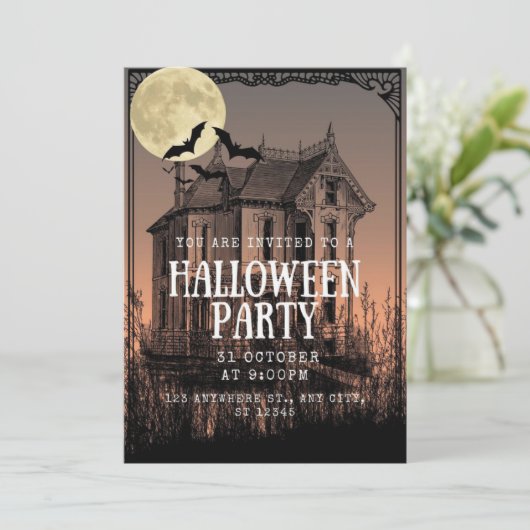 Bizarre Nacht van het Jaar Uitnodiging (Staand voorkant)