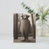 Bizarre One Eyed Forest Monster Halloween Briefkaart (Staand voorkant)