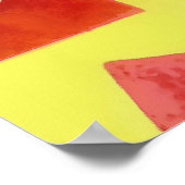 Bizarre Passiflora Flower Geometric Art Abstract Poster (Hoek)