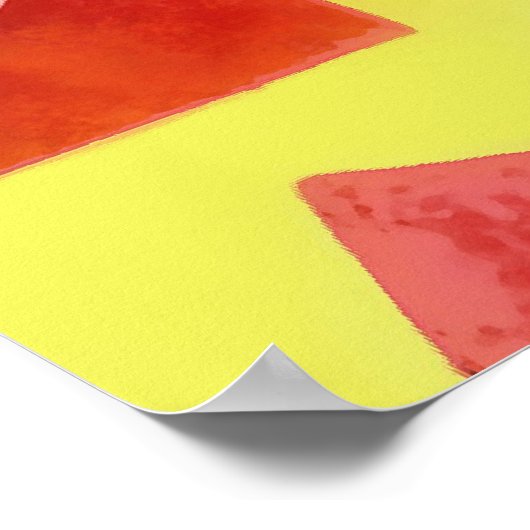 Bizarre Passiflora Flower Geometric Art Abstract Poster (Hoek)