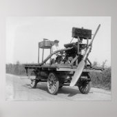Bizarre Propeller Vehicle, 1922.  foto Poster (Voorkant)