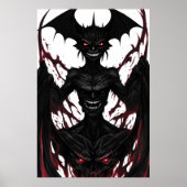 Bizarre raar monsterportret | AI Art. Poster (Voorkant)