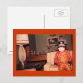 Bizarre rare Halloween kostuum, Briefkaart (Voorkant / Achterkant)