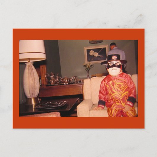 Bizarre rare Halloween kostuum, Briefkaart (Voorkant)