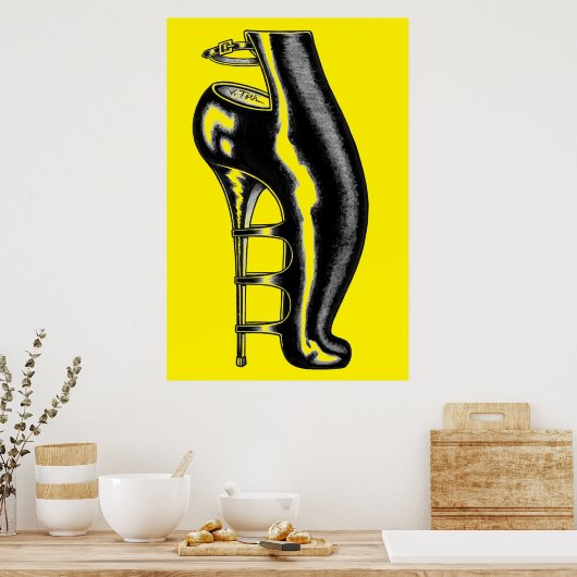 Bizarre Rubber Boot Poster (Keuken)