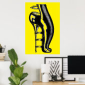 Bizarre Rubber Boot Poster (Thuiskantoor)