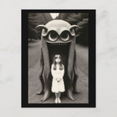 Bizarre spookachtige Halloween Briefkaart (Voorkant)