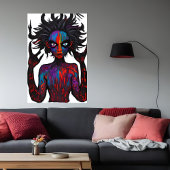 Bizarre spooky monster portret | AI Art. Poster