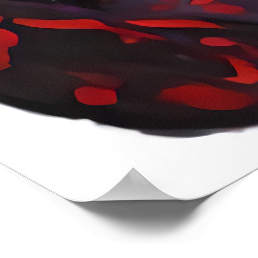 Bizarre spooky monster portret | AI Art. Poster (Hoek)