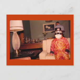 Bizarre Strange Halloween Costume,  Briefkaart