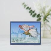 Bizarre vlucht - Terugkeer van vakantie Briefkaart (Staand voorkant)