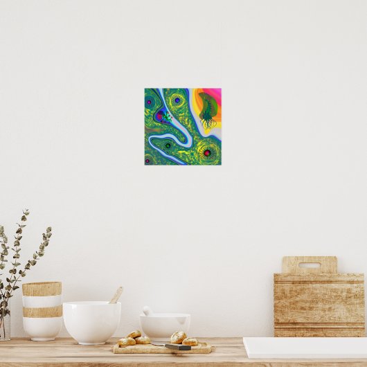 Bizarre wereld van rare dingen schilderen poster (Keuken)