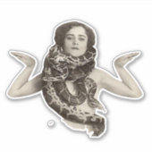 Bizarre  Woman en Snake Sticker (Voorkant)