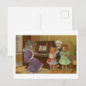 Bizarre zingende katten  Briefkaart (Voorkant / Achterkant)