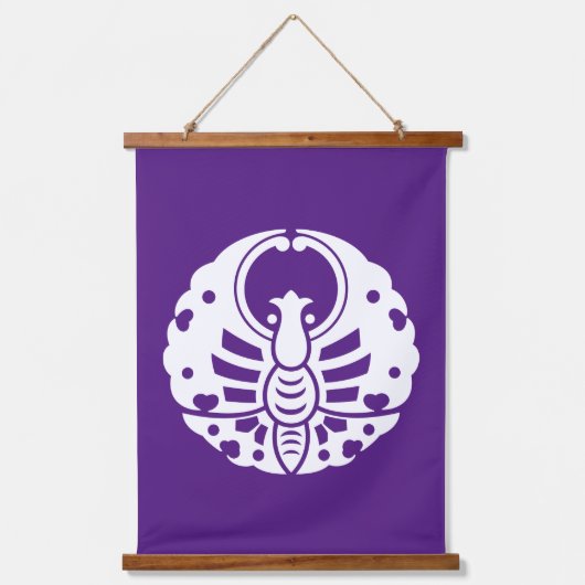 Bizen vlinder hangend wandkleed (Voorkant)