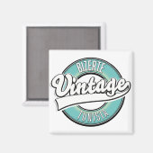 Bizerte Tunesië vintage stijl logo Magneet (Voorkant / Achterkant)