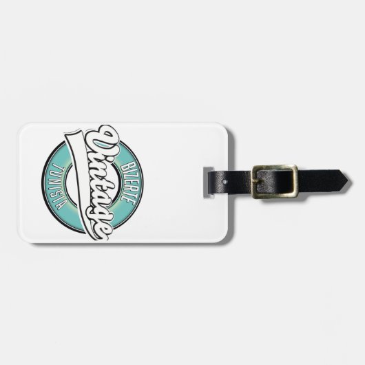 Bizerte tunisia stijl logo bagagelabel (Voorkant horizontaal)